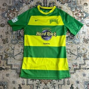 Nike Tampa Bay Rowdies Jersey SIGNED Hard Rock Tampa Soccer Futbol Shirt Small